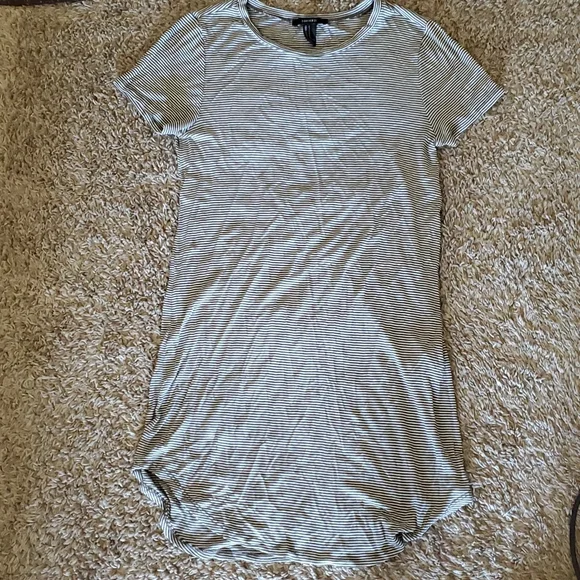 Forever 21 Green and white stripe T-shirt dress